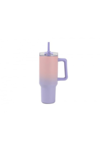 Čaša iTotal sa slamkom 1200ml rozo lila Macaron ID0257