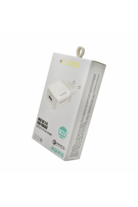 Kućni punjač + Class USB QC 3.0 Fast bijeli