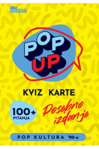 Pop Up kviz karte Pop kultura 90-e