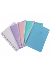 Bilježnica Ilijanum A5 70g 80L crte soft touch spirala 21104