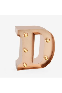Mini lampica slovo D