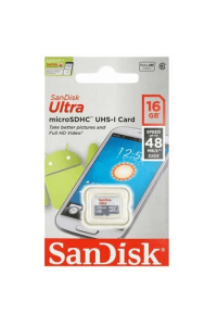 SANDISK MEMORIJSKA KARTICA MicroSDHC ULTRA 16GB CL10