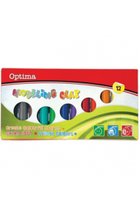 Plastelin Optima 200G, 12 Boja U Karton. Kutiji 100100 P12,72