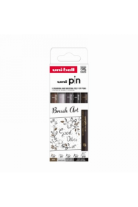 Marker Uni pin set crni EFB,BR. svijetlo sivi BR. tamno sivi BR. sepia BR Brush Art 5,1