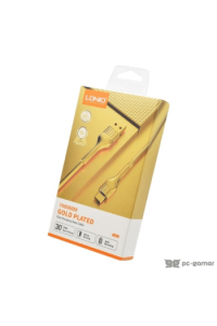 USB Kabel LDNIO LS651 brzi 30W, 1m Lightning zlatni