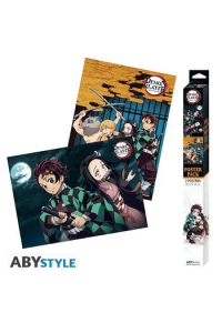 Demon Slayer Set 2 Chibi Posters Group & Duo (52x38cm)