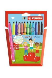 FLOMASTER TRIO A-Z 12KOM PAK P