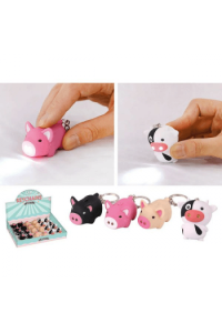 Privjesak za ključeve led Animals mix 3,3x4,4x4,5 cm XL1438