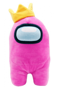 Yume toys Among Us official 12 plush with accessory pink with crown