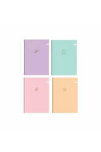 Bilježnica Ilijanum A4 70g 60L kocke soft touch