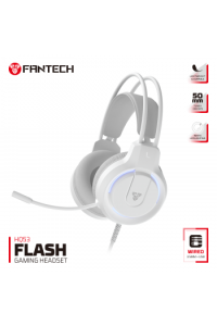 Slušalice žične gaming Fantech 3.5mm+ mikrofon Flash HQ53 bijele