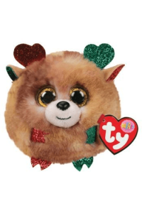 Ty Puffies Fudge Reindeer - Christmas Puffie - sob