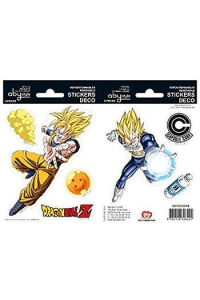 DRAGON BALL -Stickers - 16x11cm/ 2 sheets - DBZ/ Goku-Vegeta X5