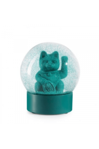 Summerglobe - Lucky Cat Green , Snowglobe , 10x10x12 cm , glass , water , polyresin (16)