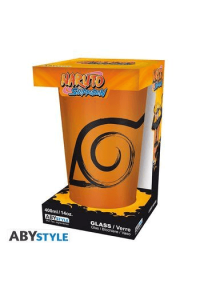 NARUTO SHIPPUDEN - Large Glass - 400ml - Konoha & Seal - box