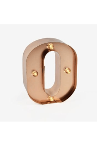 Mini lampica slovo O