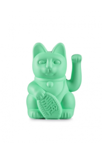 Lucky Cat - Mint Green - waving cat
