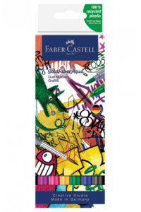 Marker obostrani akvarel 6 boja Graffiti Goldfaber Faber Castell 164525