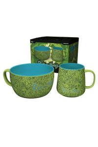 Rick And Morty - Breakfast Set Mug + Bowl - Pattern