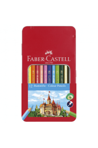 Boje drvene 12boja metalna kutija Faber Castell 115801 ~ 1/6