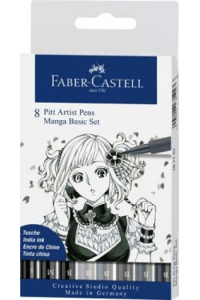 Flomaster Pitt artist Manga Basic set pk8 Faber Castell 167107 blister