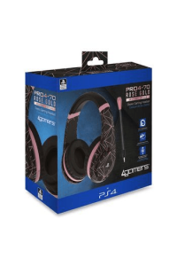 4Gamers Ps4 Stereo Gaming Headset Pro4-70 Rose Gold Edition - Abstract Black