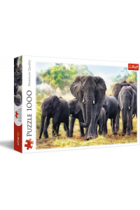 Trefl Puzzle 1000 kom., Afrički slonovi
