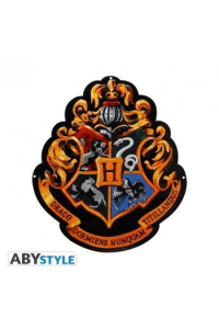 HARRY POTTER - Metal plate "Hogwarts" (28x32) With hook