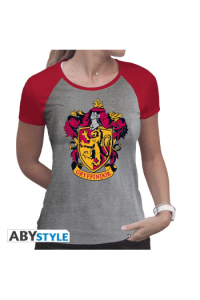 Harry Potter - Tshirt "Gryffindor" Woman Ss Grey & Red - Premium L