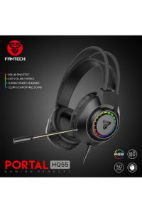 Slušalice žične gaming Fantech 3.5 mm + USB + mikrofon portal HQ55