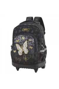 Ruksak Target s kotačićima Gold butterfly