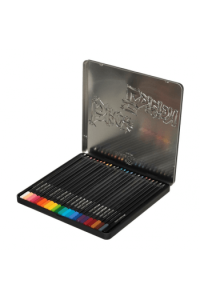 Boje drvene 24boje metalna kutija Black Edition Faber Castell 116425