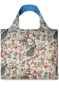 Loqi Wh.Pp-Wall Hanging Peacock & Peonies Bag
