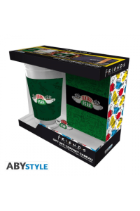 Friends - Pack XXL Glass + Pin + Pocket Notebook Central Perk