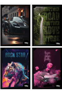 Bilježnica Spiralna A4,K 50L Sky P60