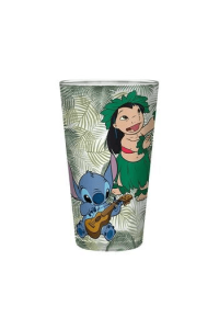 Disney - Large Glass - 400Ml - Lilo & Stitch