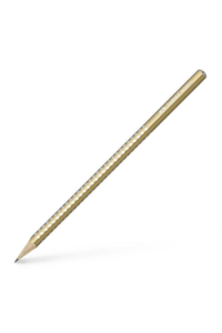 Olovka grafitna B Grip Sparkle pearl Faber-Castell 118214 metalik zlatna
