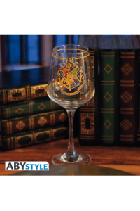 Harry Potter - Stemmed Glass - Hogwarts Crest