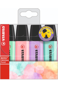 Textmarker Boss Pastel 1/4