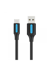 Tip C Kabel muški na USB-A muški Vention 2m COKBH PVC Crni