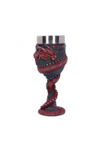 Nemesis Now Dragon Coil Goblet Red 20Cm