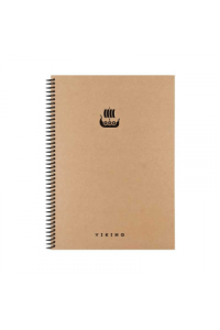 Blok kolegij A4 VIKING, tvrdi uvez kraft, 20x28cm, 100 listova Diktando