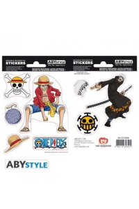 ONE PIECE - Stickers - 16x11cm/ 2 sheets -  Luffy & Law
