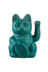 Lucky Cat - Green - waving cat