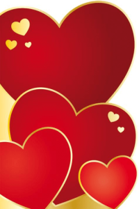 Red Die Cut Hearts