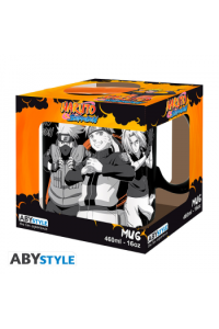 NARUTO SHIPPUDEN - Mug - 460 ml - Group black & white - cardboard