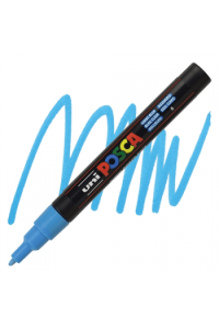 Marker Uni pc-3m Posca svijetlo plavi