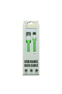 USB kabel + Class tip C silikonski, USB na tip C dužine 1.2m zeleni