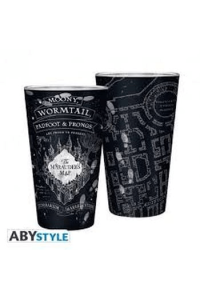 HARRY POTTER - Large Glass - 400ml - Marauder's map - Matte