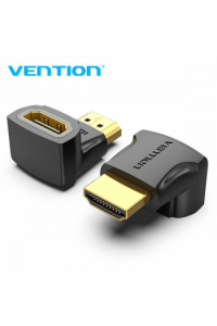 Adapter Hdmi Muški Na Hdmi Ženski Kutni Vention 90 Aiob0 Crni